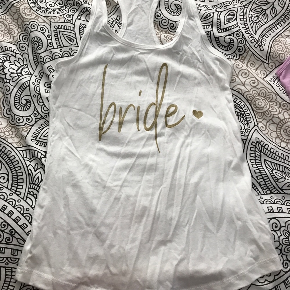 Bride tank top